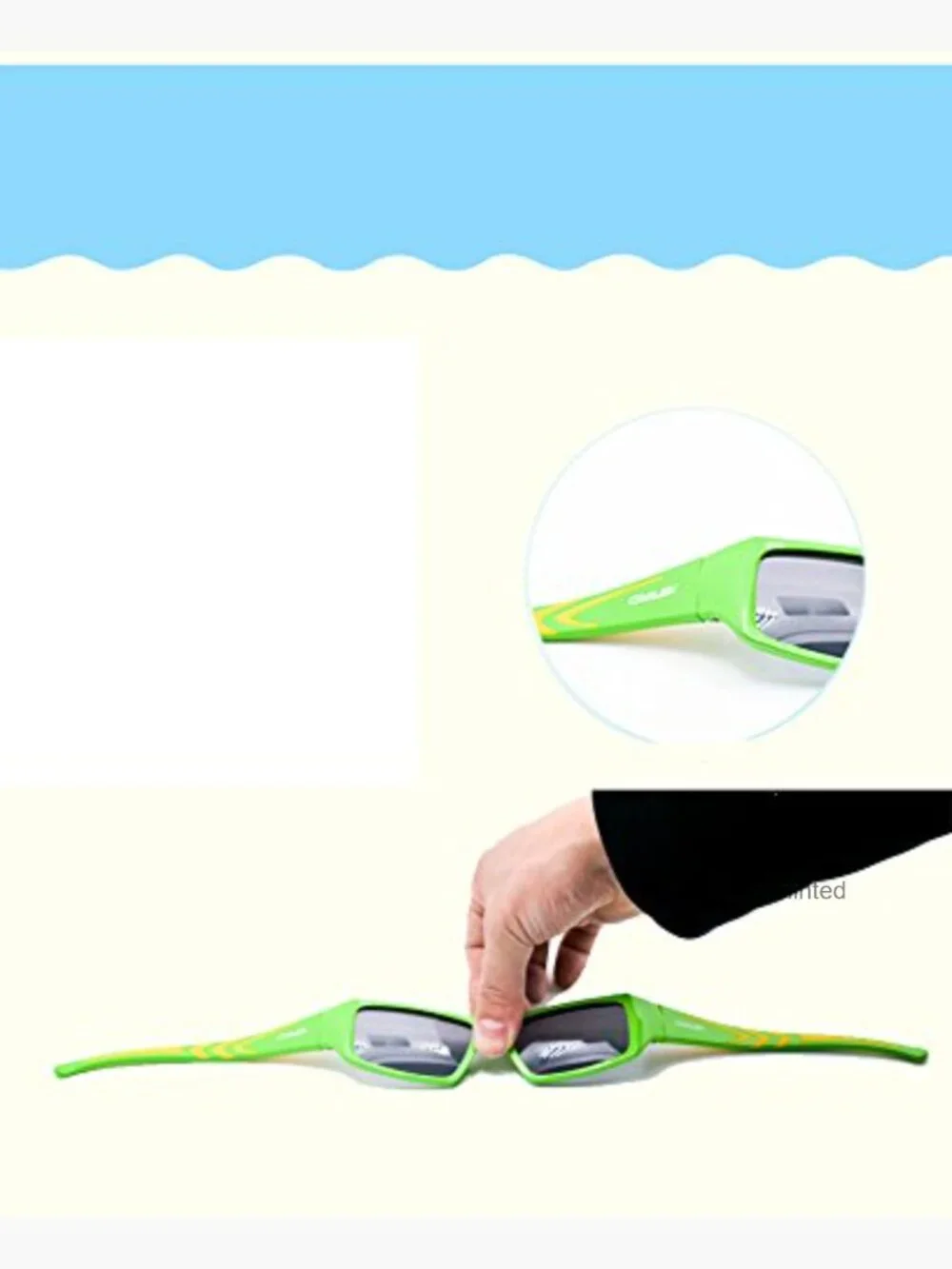Kids Girls Polarized Sunglasses Rubber Flexible Frame UV400